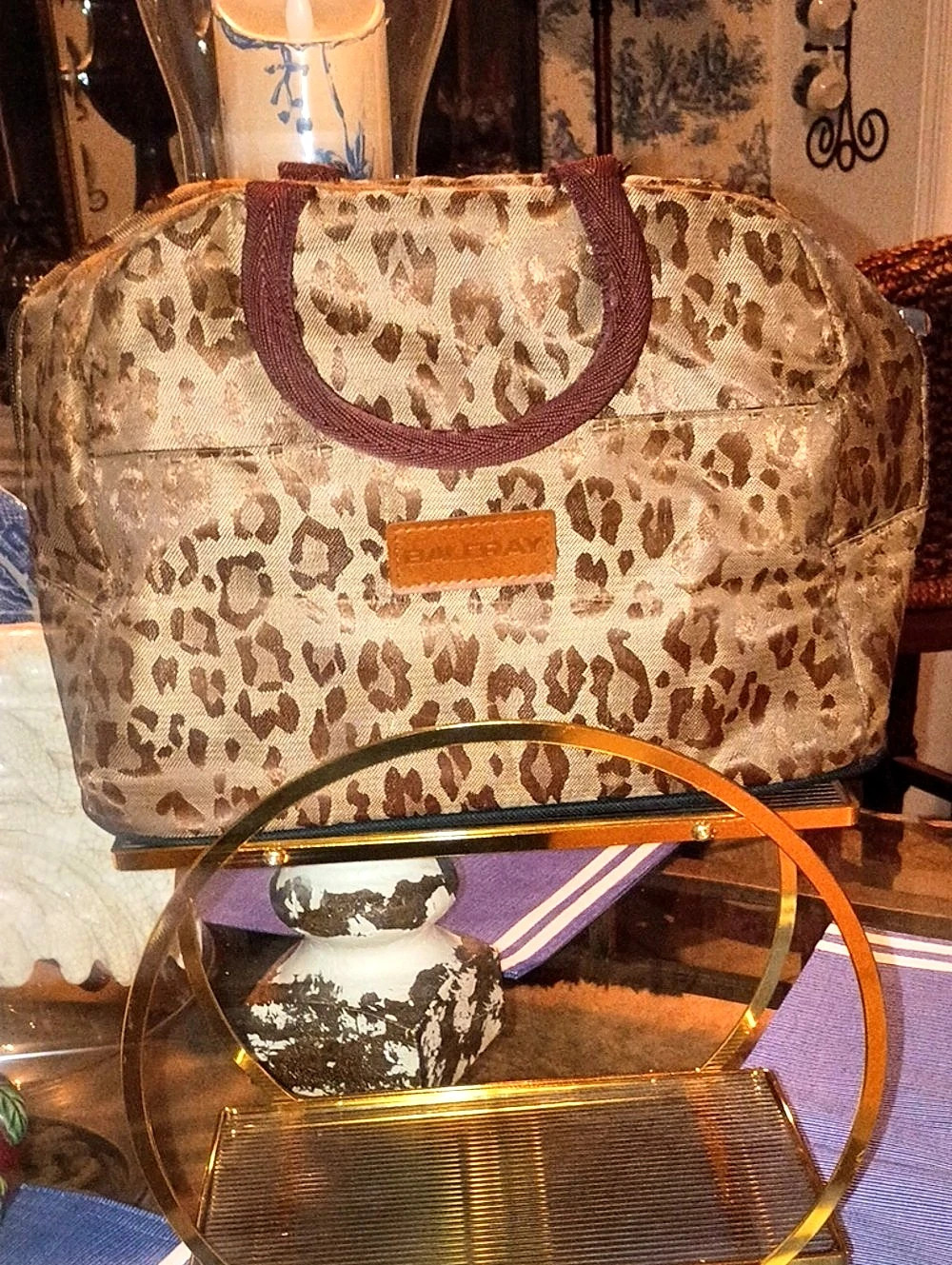 Baloray Insulated Lunch Bag (Beige with Leopard)